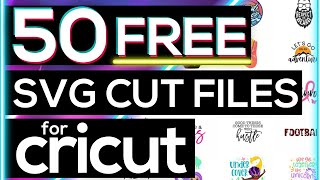 ✨50 FREE SVG CUT FILES FOR CRICUT  HOW TO USE A FREE SVG FILE ON A CRICUT [upl. by Truda209]