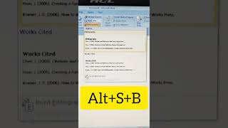 References bibliography in Ms word [upl. by Aitnas]