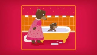 Petit Ours Brun  Les joies du bain Histoire et Chanson [upl. by Artenahs]