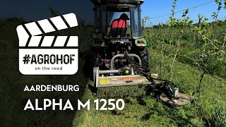 Work in the vineyards inrow cleaning with Aardenburg Alpha M flail mower and Chery RD254🚜│Agrohof [upl. by Yddub]