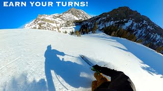 Backcountry skiing near Emerald Bay above Lake Tahoe in the Desolation Wilderness 3924 [upl. by Apicella940]