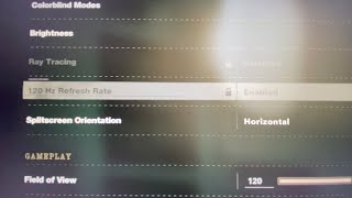 How to get 120hz Enabled In COD on xbox [upl. by Lichtenfeld]