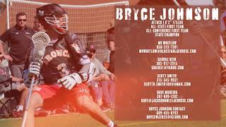 Bryce Johnson  2023 Lacrosse Highlights  Blue Star Lacrosse  Jackson Hole Community School 24 [upl. by Inglebert]