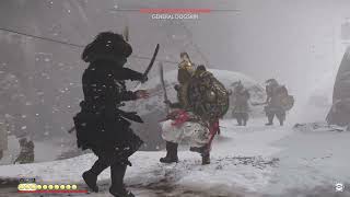 Win any Fight Less Than One Minute in Ghost of Tsushima ghostoftsushima Balcksamurai kill fight [upl. by Novoj577]