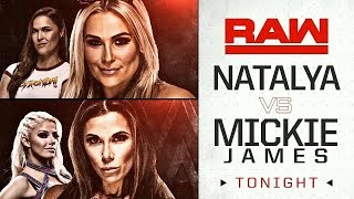 Natalya Vs Mickie James  WWE Monday Night Raw  April 30 2018 [upl. by Pilar]