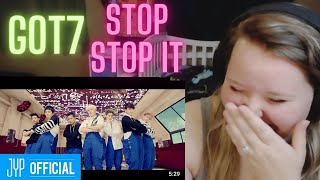 GOT7  STOP STOP IT 😱 😍 FIRST REACTION [upl. by Aerdnat]