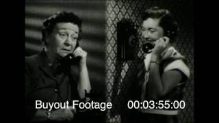 1950s Telephone Etiquette  What Mr Bell Had in Mind  HD Stock Footage [upl. by Akehsat]