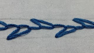 Looped cretan stitch embroidery [upl. by Lopes261]