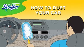 How to Dust Your Car with Swiffer Dusters  Swiffer [upl. by Mmada638]