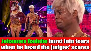 Johannes Radebe was so surprised that he burst into tears when he heard the judges score [upl. by Pavlov]