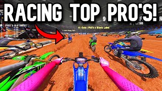 RACING SUPERCROSS VS TOP PRO PLAYERS IN MX BIKES [upl. by Horowitz]