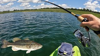 Fishing At An Abandoned Rock Quarry Turned Fishing Lake [upl. by Annaid906]