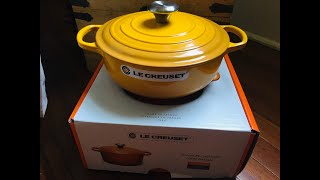 UNBOXING  REVIEW  LE CREUSET 35 SAUTEUSE  May 2021 [upl. by Onoitna]