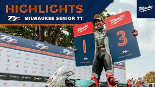 Milwaukee Senior TT  Highlights  2023 Isle of Man TT Races [upl. by Eetnwahs]