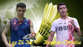 Badminton highlight I Lee Zii Jia MALAYSIA vs Jonatan Christie INDONESIA [upl. by Ahsitauq]