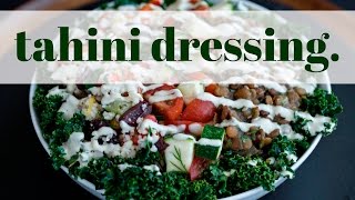 Tahini Dressing  Oil Free [upl. by Anaeerb]