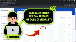 PERBAIKI ATAU TAMBAH NIP KE DALAM VERVAL PTK [upl. by Kovacs]