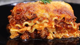 Easy Lasagna Recipe WITHOUT Ricotta Cheese Must Try [upl. by Trueman]