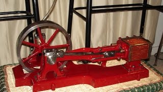 12 HP 1895 Sipp Steam Engine Restored Running on Air [upl. by Eerrehs376]