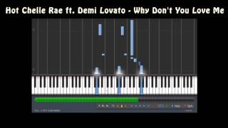 Hot Chelle Rae ft Demi Lovato  Why Dont You Love Me Piano Music Notes MIDI [upl. by Allistir872]