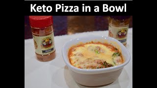 KETO PIZZA IN A BOWL  LOW CARB RECIPES  HOW I LOST 120 POUNDS [upl. by Ailatan]