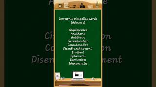 Commonly Misspelled Words 107 spellingmistakes spellingerrors spelling exam education [upl. by Gine]