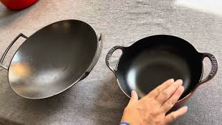 Le Creuset Enameled Cast Iron Balti Dish Review vs Le Creuset Enameled Cast Iron [upl. by Annelg]