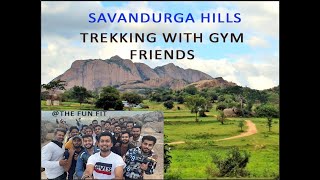 Savandurga Vlogs Epic Trekking Adventure With Gym Buddies [upl. by Ayotas]