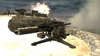 COMPANY OF HEROES Europe at War MOD  88mm FLAK 37 amp 2cm FLAKVIERLING 38 COASTAL DEFENSE ON DDAY [upl. by Ienttirb]