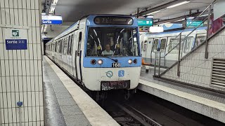 Métro de Paris Ligne 7 VillejuifLouis Aragon  La Courneuve8 Mai 1945 MF 77 [upl. by Ardie]