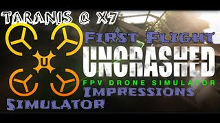 Frsky Taranis Q X7 Meets UNCRASHED Drone Simulator  My First Acro Flight [upl. by Ivatts364]