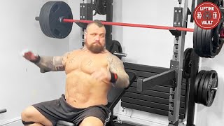 Eddie Hall Is Still A Beast On Bench [upl. by Eelrehpotsirhc]