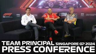 F1 Press Conference Team Principals Singapore GP 2024 [upl. by Blake]