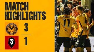 HIGHLIGHTS  Newport County 31 Salford City [upl. by Aynotak641]