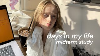 study vlog  preparing for midterms cafe study my daily life as a uni student [upl. by Lenaj]