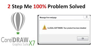 coreldraw illegal software your product has been disabled [upl. by Sheeran]