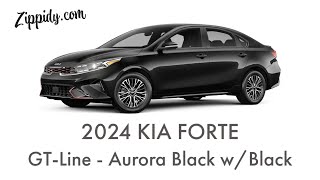 2024 Kia Forte GTLine  Aurora Black wBlack Interior [upl. by Waring860]