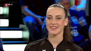 Darja Varfolomeev im ZDF Sportstudio  Torwandschiessen [upl. by Olathe]