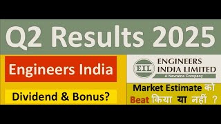 ENGINEERS INDIA Q2 results 2025  EIL results  ENGINEERS INDIA Share News  EIL latest news [upl. by Laraine]