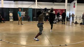 Chandler Brown vs Aidan Witherspoon Tier A Open Longsword elims SoCal Swordfight 2024 [upl. by Ymmat]