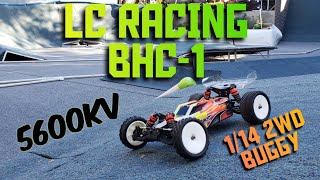 2023 LC RACING BHC1 brushless conversion track drive  speed run pt2 [upl. by Atirihs]