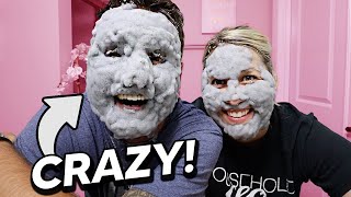 Our faces got HUGE Insane Bubble Mask [upl. by Gomez]