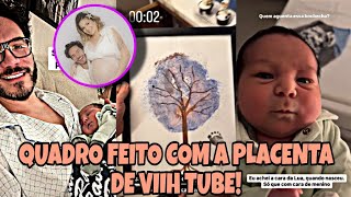 Eliezer mostra quadro feito com placenta de Viih Tube [upl. by Laureen299]