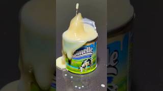 Hot Metal Ball vs comelle condensed Milk experiment foryou satisfying shorts fyp [upl. by Haig]