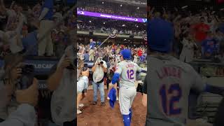 Mets fans get Francisco Lindor fired up 🤩 [upl. by Acilegna]