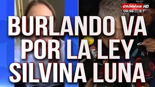 Burlando va por la quotLey Silvina Lunaquot ¿Qué propone [upl. by Alejna]