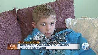 New study Childrens TV viewing affects behavior [upl. by Lebatsirc]