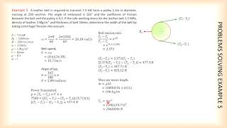 Mechanical Engineering Belt amp Pulleys Problems Solving 8 to 11 [upl. by Teddie]