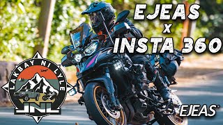 CONNECTING EJEAS INTERCOM TO INSTA 360  NEW MOTOVLOGGING SETUP [upl. by Wilton823]