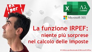 EXCEL 365 – TRUCCHI E SEGRETI 💸 La funzione IRPEF niente più sorprese nel calcolo delle imposte [upl. by Claudette679]